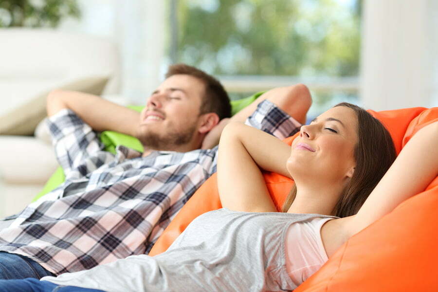 couple relaxing