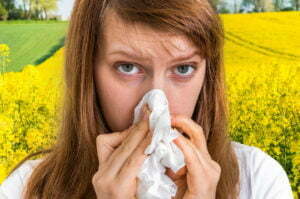 Woman With Allergy