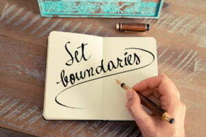 set boundaries banner