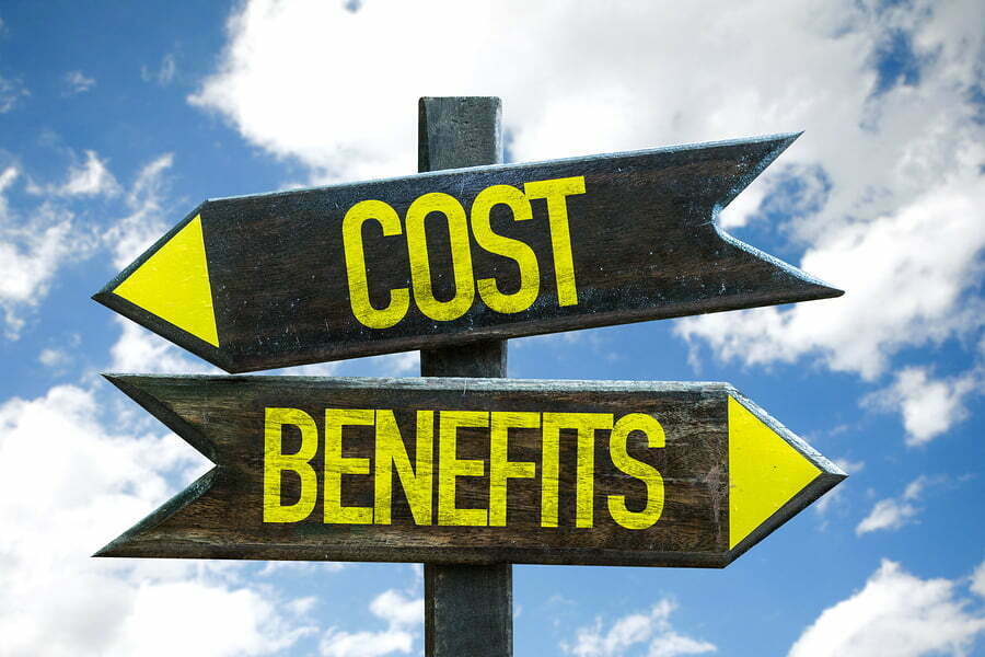 cost & benefits signpost